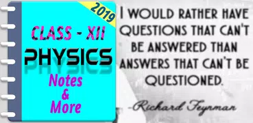 Class 12 Physics Study Materials & Notes 2019-20