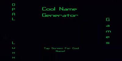 Random Cool Name Generator poster