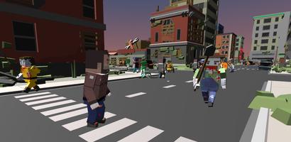 Pixel Wars Mafia: Open World 3D Pixel Craft Gun скриншот 2
