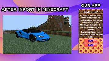 3 Schermata Lambo Cars Mod Minecraft PE