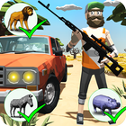 Hunting: Safari - Polygon Game ไอคอน