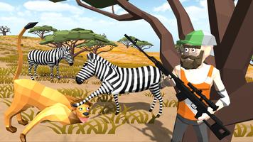 Hunting: Safari - Polygon Game โปสเตอร์