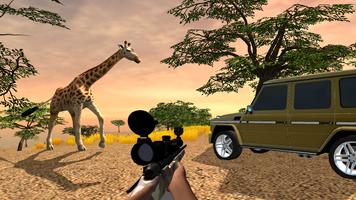 Safari chasse 4x4 Affiche