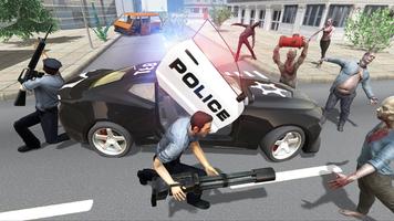 Police vs Zombie الملصق