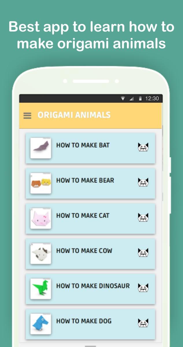 Origami Animals Step By Step Offline Instruction For Android