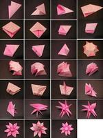 Tutorial de Origami Paper Flower captura de pantalla 1