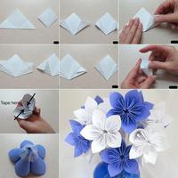 Tutoriel de fleur en papier origami capture d'écran 3