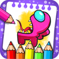 Among Us Coloring Book fun 2021