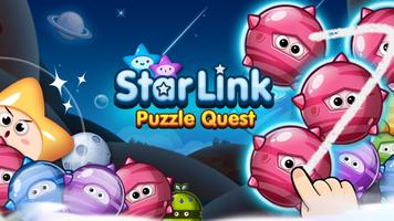 Star Link Puzzle - Pokki Line الملصق