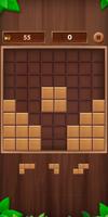 Puzzle de blocs de bois Affiche