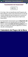 Calendario Beca Bienestar screenshot 2