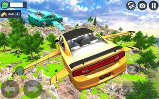 Flying Taxi Simulator Car Game Cartaz