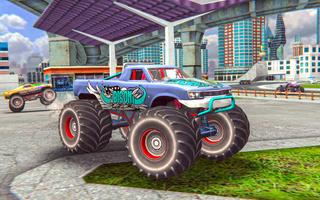 Monster Truck Games-Stunt Game تصوير الشاشة 1
