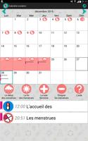 Calendrier des règles capture d'écran 2