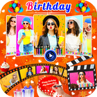 Happy Birthday Video Maker icône