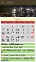 Azerbaijan Calendar 2020 اسکرین شاٹ 3