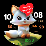 h009 Happy Fox Valentine's Day