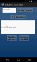 1 Schermata SMS / Email con la Voce