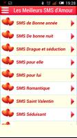SMS d'amour en français 2023 Affiche