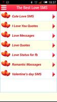Love SMS in English Offline plakat