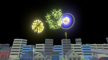 4 July Fireworks Simulator 3D Affiche