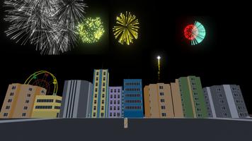 4 July Fireworks Simulator 3D imagem de tela 2