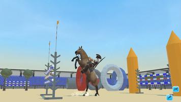 Horse Stunt Riding-Equestrian الملصق