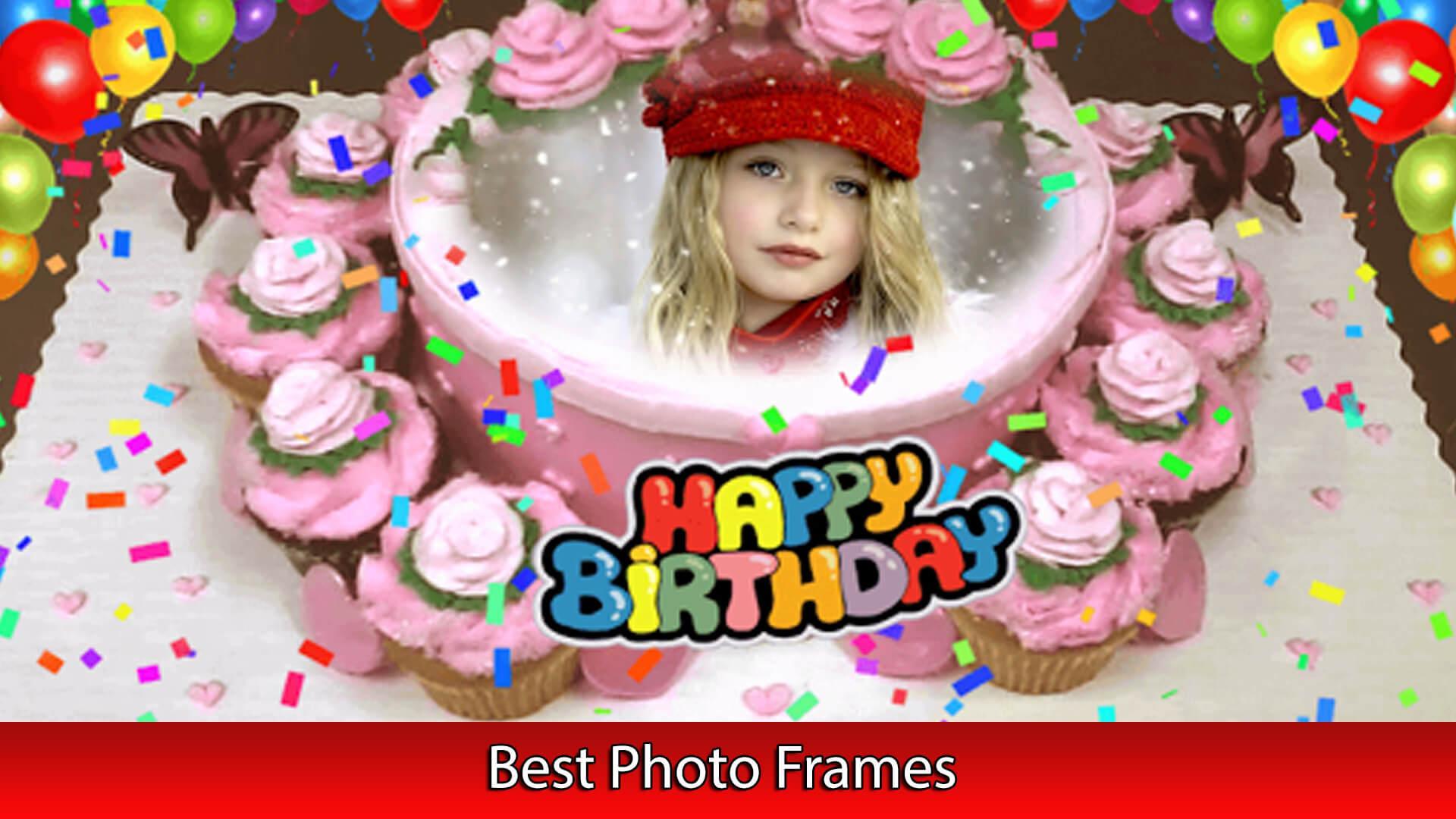 Birthday Photo Frame Happy Birthday Photo Editor capture d'écran 13