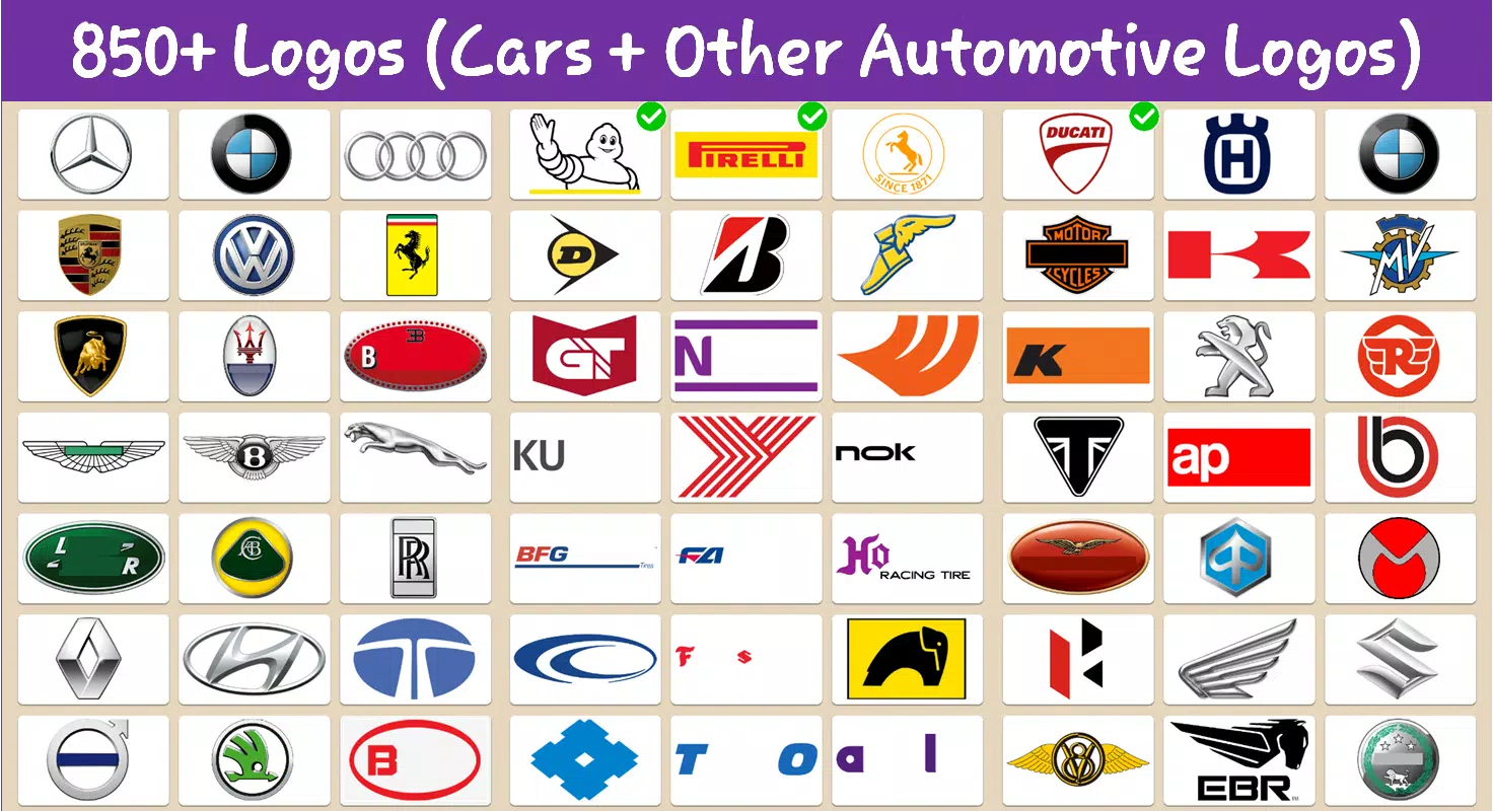 Car Logos Quiz Pub Quiz Picture Round Guess the (Instant Download) 