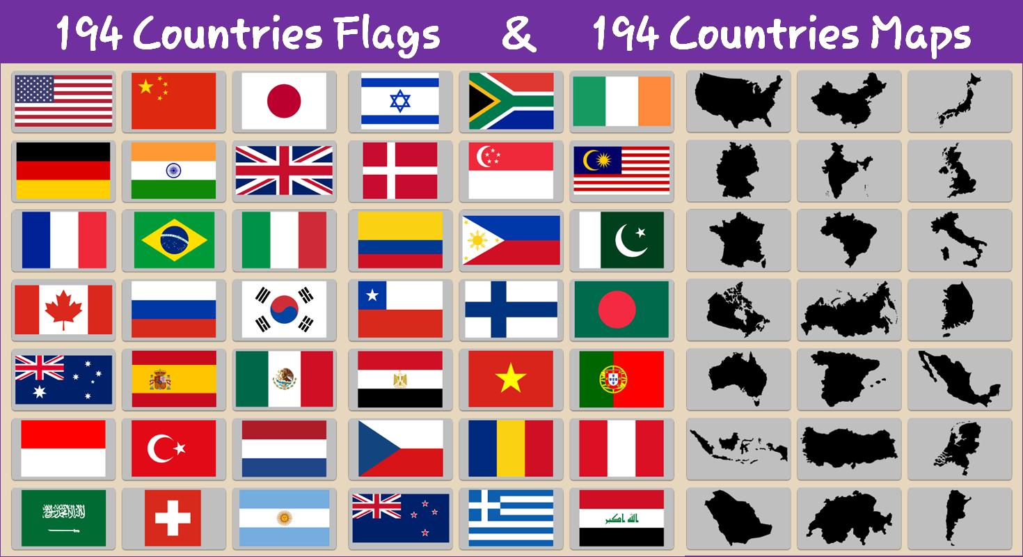 Spole tilbage Behandling synd Countries Flags Quiz for Android - APK Download