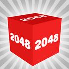2048 3d : Cube Merge Game icône