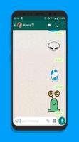 ALIENS WASTICKERAPP chat stickers syot layar 2