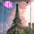 Eiffel tower wallpaper - HD,4K background ícone