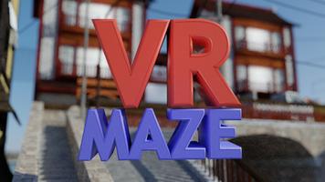 VR лабиринт 3D постер