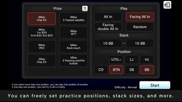 Poker Tournament Trainer تصوير الشاشة 1