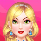 College Princess Makeup- Hair saloon dress up game أيقونة