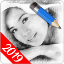 رسم بالقلم الرصاص (رسومات بالأبيض والأسود) APK