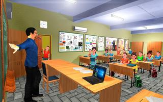 voorschoolse simulator: kinderen onderwijs spel-poster