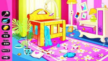 Little Princess House Cleaning Girls Games 2020 capture d'écran 2