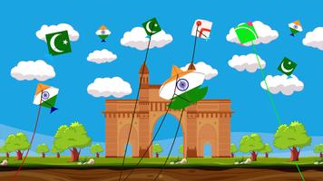 India Vs Pakistan Patangbazi : kite flying games 截图 3