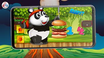 Panda Math Run Adventure Game capture d'écran 1