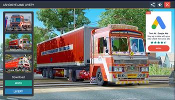 Truck Mod Bussid Ashok Leyland captura de pantalla 3
