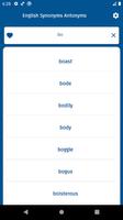 Dictionnaire Anglais Synonymes capture d'écran 1