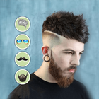 Man Hair Mustache Style & Glasses Boy Photo Editor icon