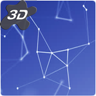 Abstract Plexus Particles 3D Live Wallpaper icon