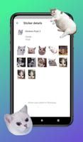 ملصقات القطط WAStickerApps تصوير الشاشة 1