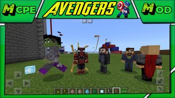 Avengers Superheroes Mod for Minecraft PE Affiche