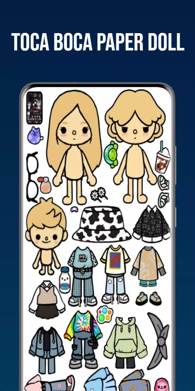 How to Make Easy Paper Dolls Toca Boca From Printable in Your Home