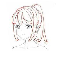 How to draw anime hair screenshot 1