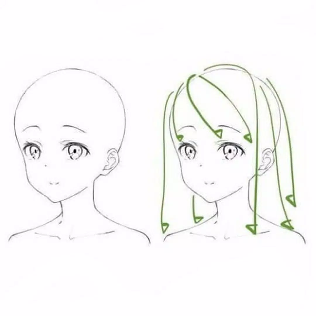 EASIEST Way To Draw Anime Hair 